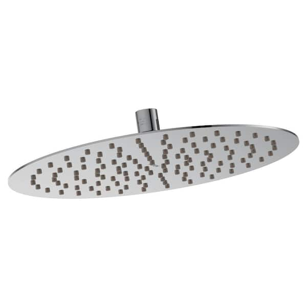 1-Spray Patterns 12 in. H Single Ceiling Mount Fixed Shower Head in Chrome