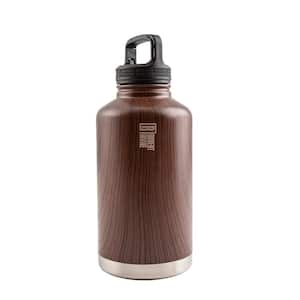 Chef Robert Irvine's 64 fl. oz. Stainless Steel Water Bottle with Wood Grain Decal