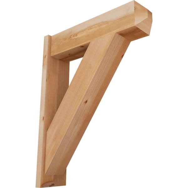 Ekena Millwork 8 in. x 36 in. x 28 in. Traditional Craftsman Smooth Western Red Cedar Outlooker