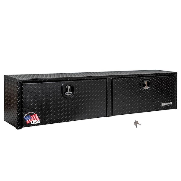 72 in. Black Diamond Tread Aluminum Top Mount Truck Tool Box