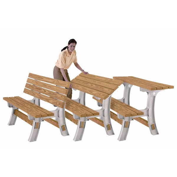 2 x 4 Basics Flip Top Bench Table - Sand