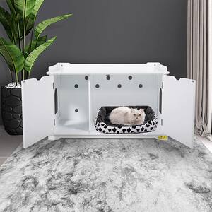 Cat House Litter Box Washroom Cabinet Side Table