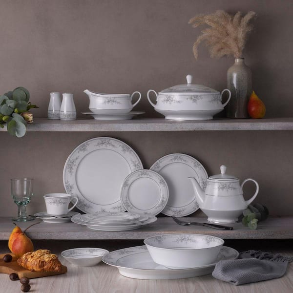 Noritake Sweet Leilani 12-Piece (White) Porcelain Dinnerware Set