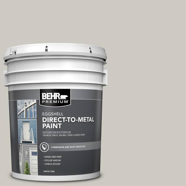 BEHR PREMIUM 5 gal. #790C-3 Dolphin Fin Eggshell Direct to Metal Interior/Exterior Paint