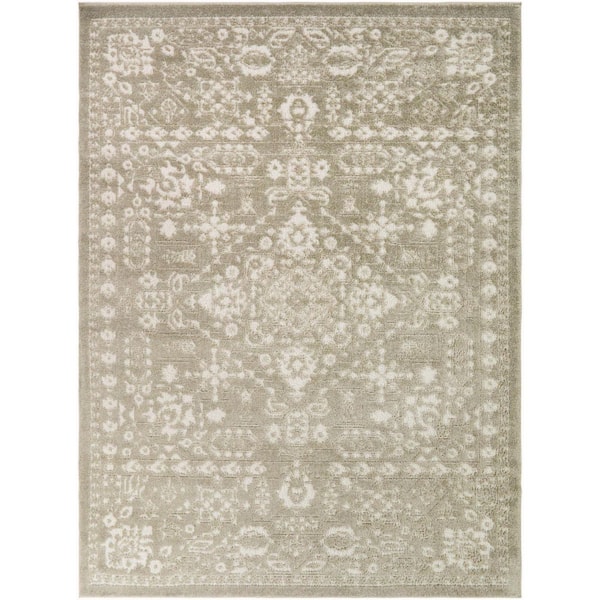 Macedonio Green 8 ft. x 10 ft. Persian Traditional Area Rug