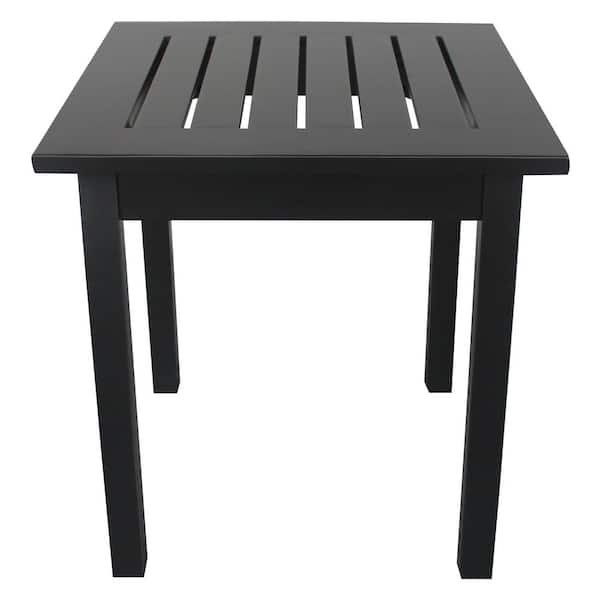 Leigh Country Heartland Black Wood Outdoor Side Table