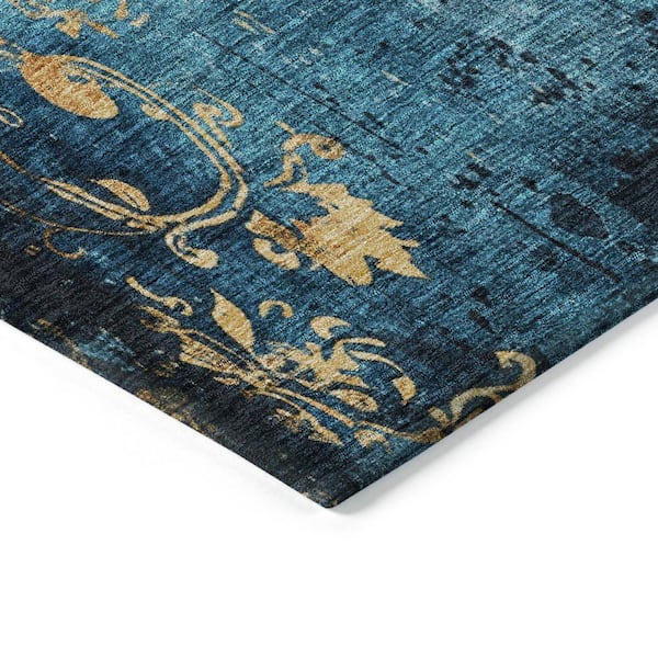 Chantille Machine Washable Indoor/Outdoor Abstract ACN1788 Blue 10 ft. x 14 ft. Area Rug