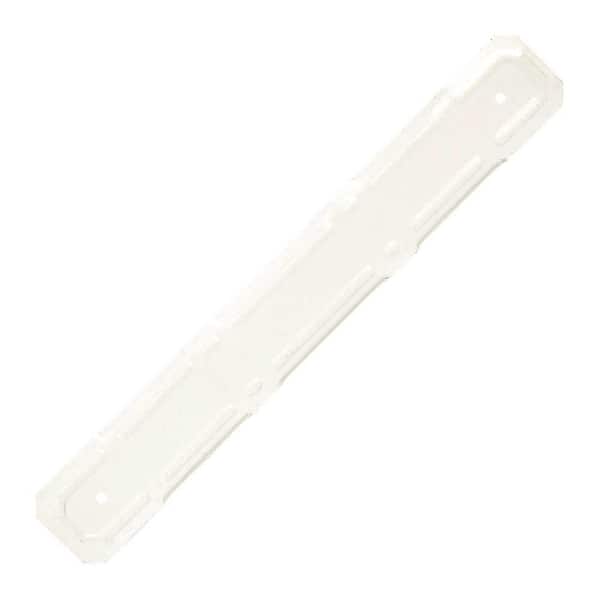 Gibraltar Building Products 2 in. x 3 in. White Steel Downspout Strap