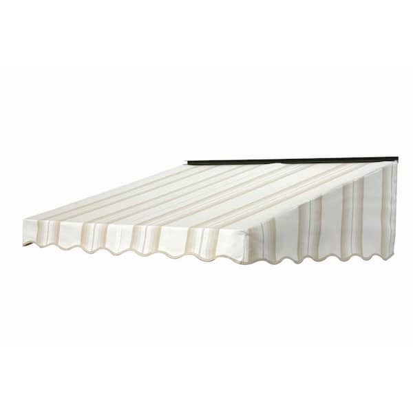 NuImage Awnings 2700 Series 60 in. x 47 in. Fabric Door Canopy in Sand Graduated Stripe-DISCONTINUED