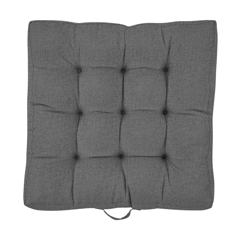 24 x 24 x 5 Deep Seating Outdoor Floor Cushion in Sunbrella Revive Charcoal price history on PriceWatchPro