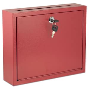 Wall Mountable Large Steel Drop Box Mailbox (2-Pack)