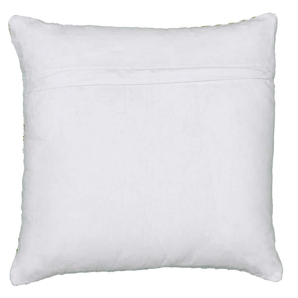 Altair Emerald City Chevron Cotton Throw Pillow - Yellow and Green