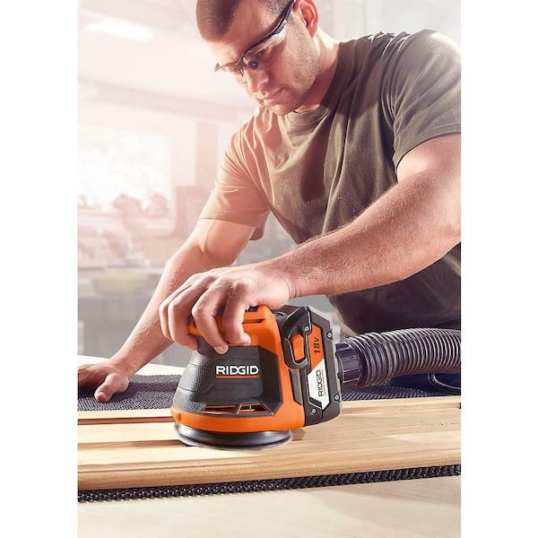 RIDGID 18V Cordless 3-Tool Wood Working Combo Kit with (2) 2.0 Ah Batteries and Charger