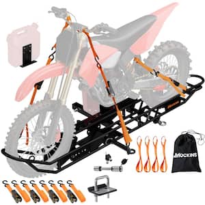 510 lbs. Capacity Dirt Bike Hitch Hauler - Ramp Free, Tilting Design for Easy One-Man Loading - Gas Can Attachment