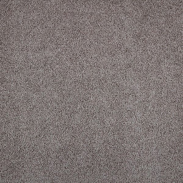 8 in. x 8 in. Texture Carpet Sample - Playful Moments I (S) -Color Hushed Stone