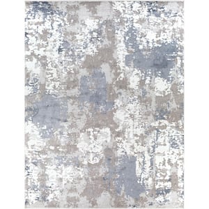 Ariana Blue 7 ft. 10 in. x 10 ft. 3 in. Abstract Area Rug