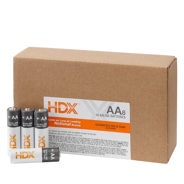 HDX AA Alkaline Battery (48-Pack)