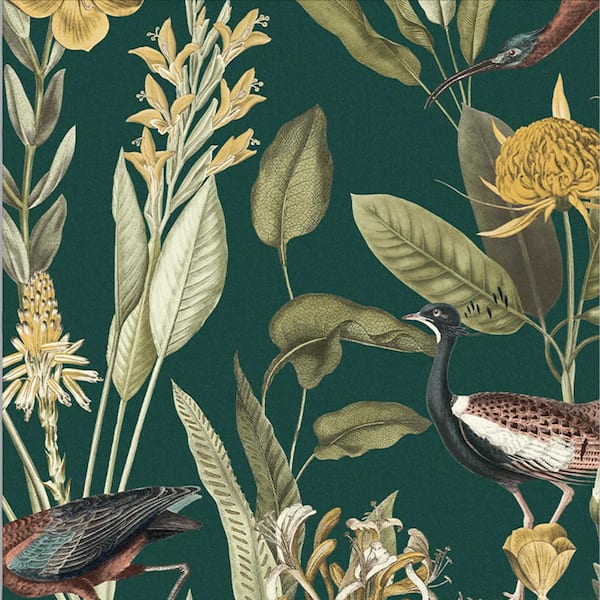 Graham & Brown Glasshouse Green Removable Wallpaper Sample