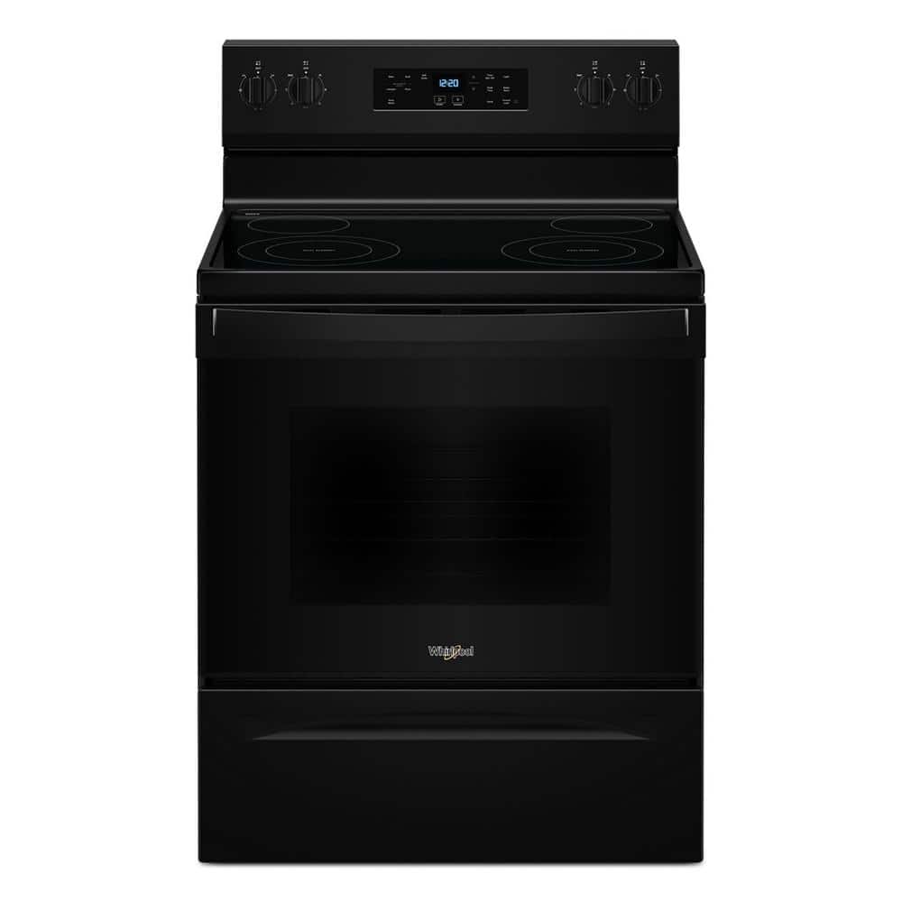 30 in. 4 Burner Element Freestanding Electric Range in Black with No Preheat Mode price history on PriceWatchPro