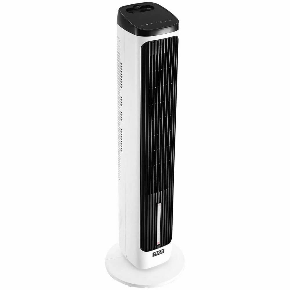 40 in. Oscillating Tower Fan 24H Timer 23.3 ft. / s High Velocity with Remote Control, White/Black price history on PriceWatchPro