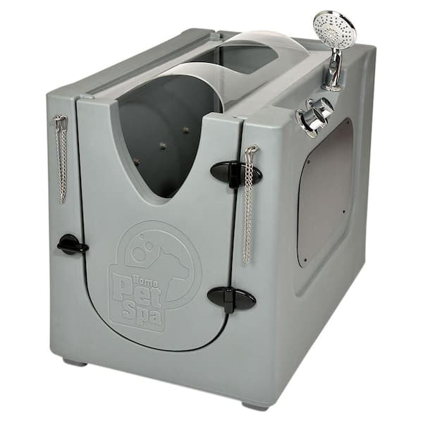 Home Pet Spa 35 in. x 24.7 in. Pet Shower and Grooming Enclosure with Splash Guard