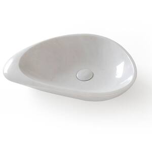 Fontana China Vessel Sink in White with Overflow Drain