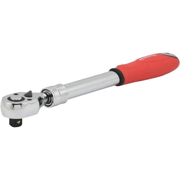1/2 in. Drive Extendable Ratchet Handle, 72-Tooth Reversible, Extends 12 in. to 17-1/2 in.