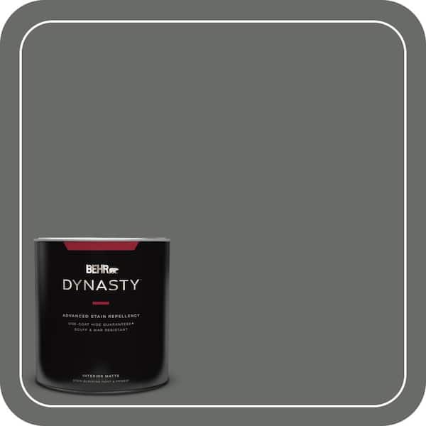 BEHR DYNASTY 1 qt. #BNC-26 Lunar Basalt Matte Interior Stain-Blocking Paint and Primer