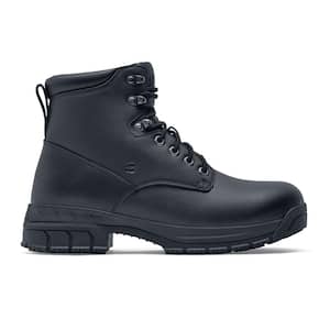 Men's Rowan Wellington Work Boots - Soft Toe - Black Size 10(W)