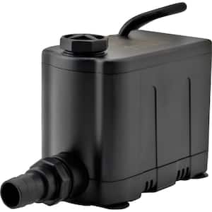 585 GPH 120-Volt Convertible Bottom Draw Water Pump for Submersible Applications in Indoor or Hydroponic Gardening