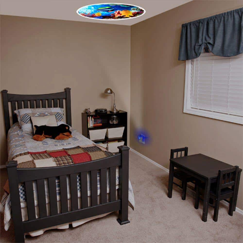 Tropical Fish LED Blue and Silver Night Light Projector