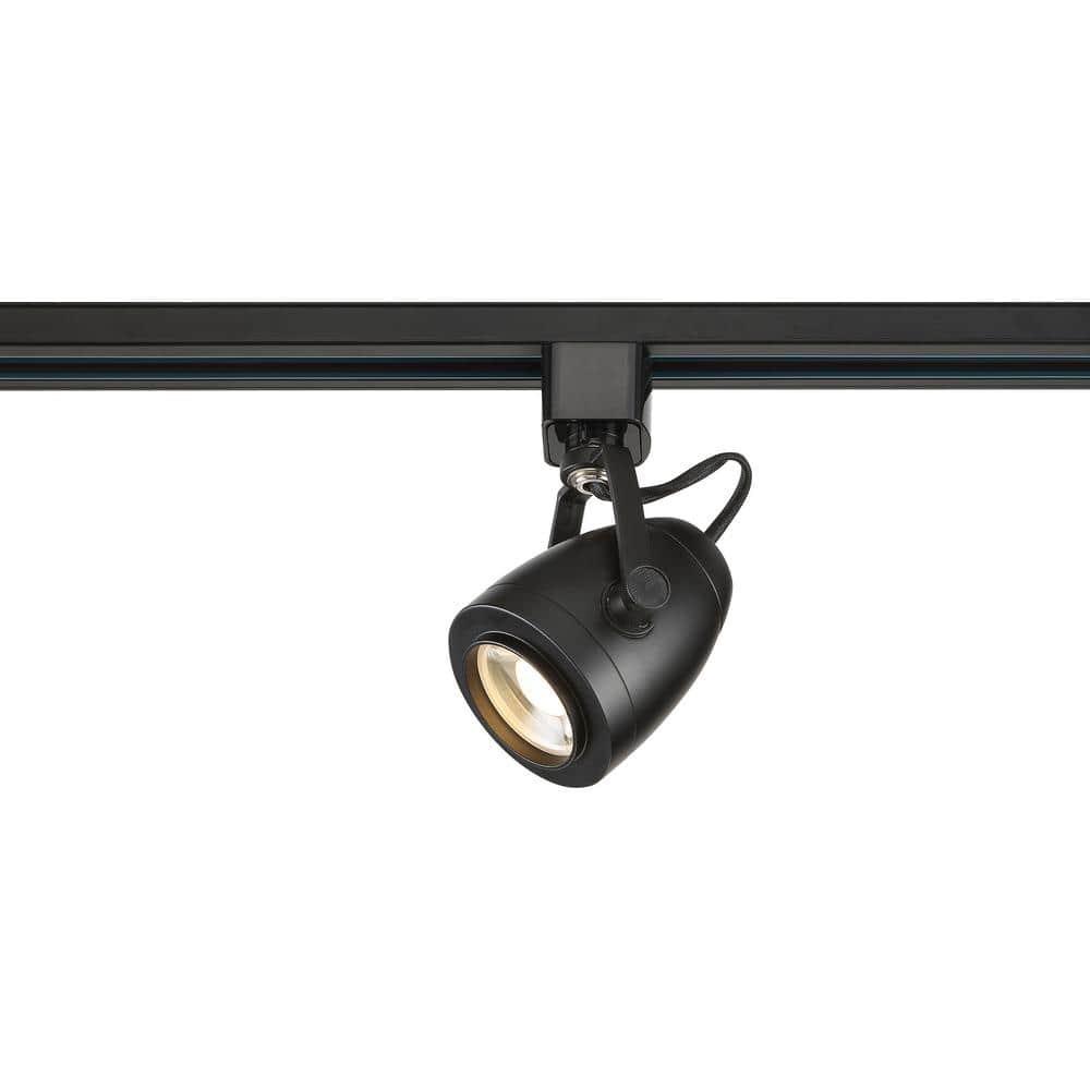 Black Adjustable LED Track Head Light with Pinch Back