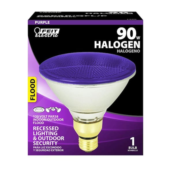 purple par38 flood light bulb