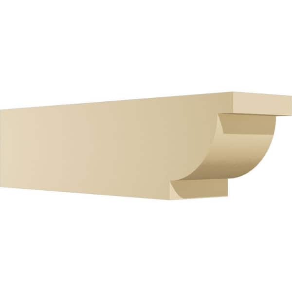 Ekena Millwork Standard Alpine 5 in. W x 6 in. H x 24 in. D Signature Urethane Rafter Tail Outlooker