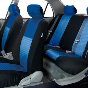 Fabric 47 in. x 23 in x 1 in. Deluxe 3D Air Mesh Full Set Seat Covers