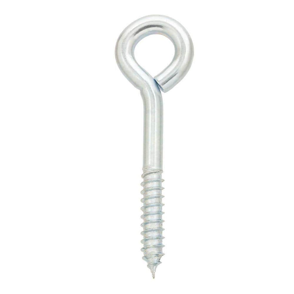 Everbilt 1 in. x 3-1/2 in. Zinc-Plated Screw Eye (2-Pack) 43044 - The Home  Depot