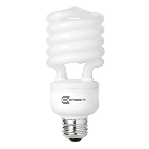 EcoSmart 100W Equivalent Daylight (5000K) Spiral CFL Light Bulb (4-Pack)