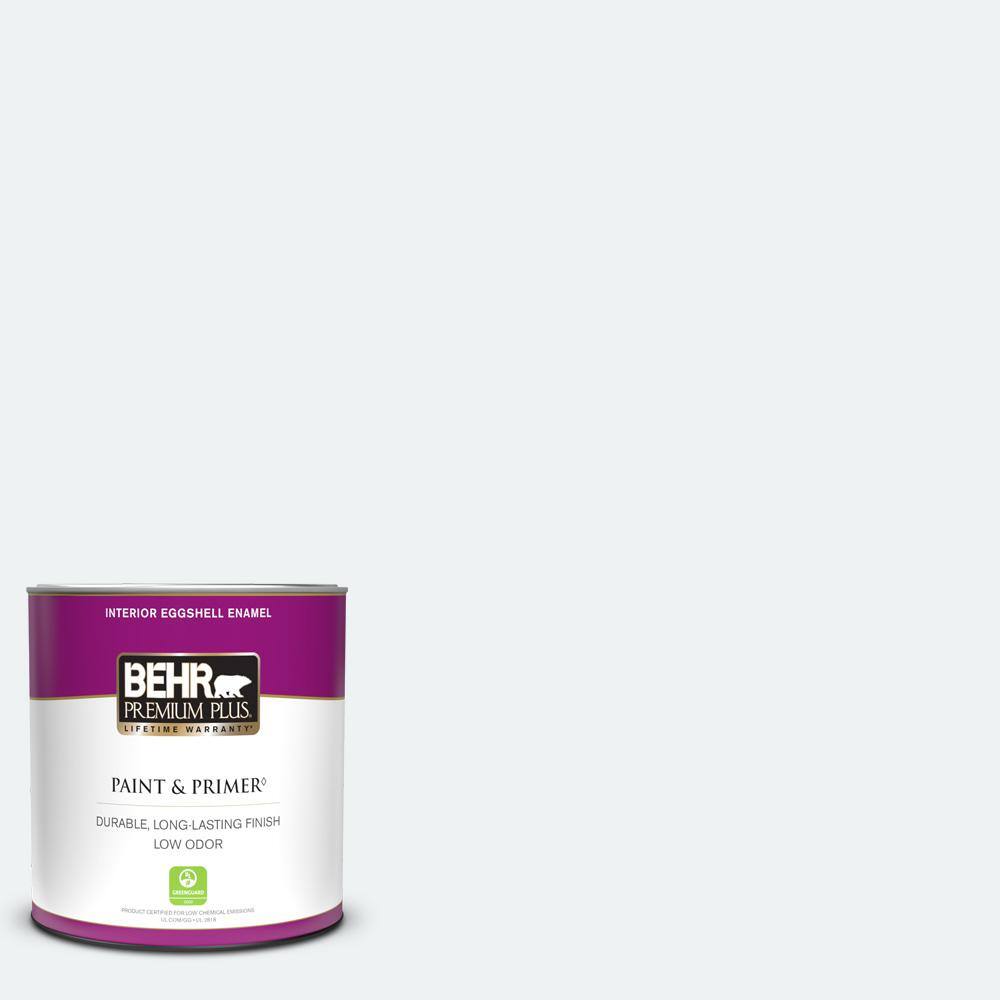 BEHR PREMIUM PLUS 1 qt. BLW10 Maui Mist Eggshell Enamel Low Odor