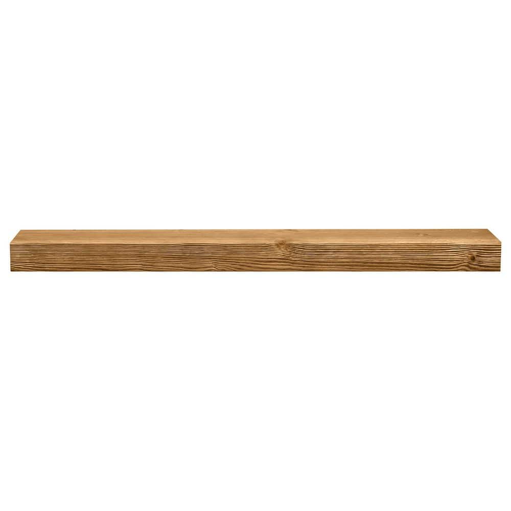 24 in. x 6 in. Aged Oak Solid Timber Kitchen Floating Decorative Wall Shelf price history on PriceWatchPro