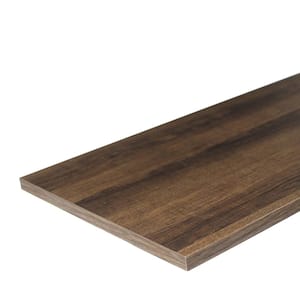 48 in. W x 12 in. D Chestnut Laminate Soild Wall Shelf