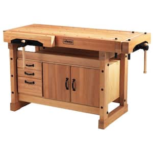 Elite 4 ft. x 6 in. Workbench with Storage Cabinet Combo Kit