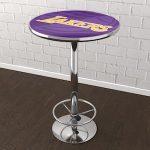 Los Angeles Lakers Fade Purple 42 in. Bar Table