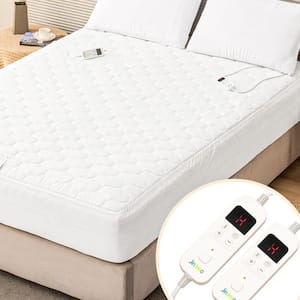 King Heated Electric Mattress Pad Polyester Mattress Pad with Dual Controller