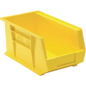 Ultra Series 7.38 qt. Stack and Hang Bin in Yellow (12-Pack)