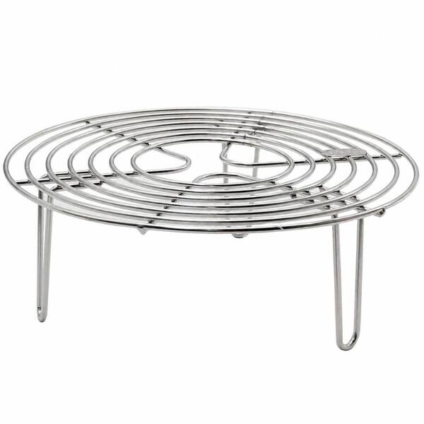 Stainless Steel Round Steamer Rack 7.9 in x 2.8 in Seven-Layer Ring Design for Air Fryers and Canners