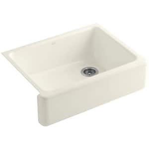 Whitehaven Farmhouse Apron-Front Cast Iron 30 in. Single Basin Kitchen Sink in Biscuit