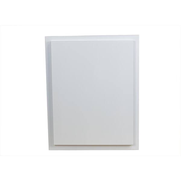 Torino 220 14 5 In W X 19 H 3 D Recessed Medicine Cabinet White The Home Depot D Recessed Medicine Cabinet White, Home Depot Medicine Cabinets Without Mirrors