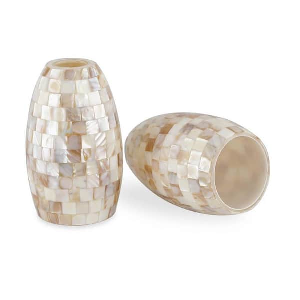 Coast 7.5 in. Multicolored Decorative Glass Oval Pendant Shade With 1.625 in. Neckless Fitter