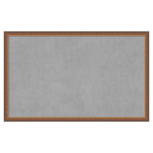 Amanti Art Two Tone Bronze Copper 42 in. x 26 in Framed Magnetic Board