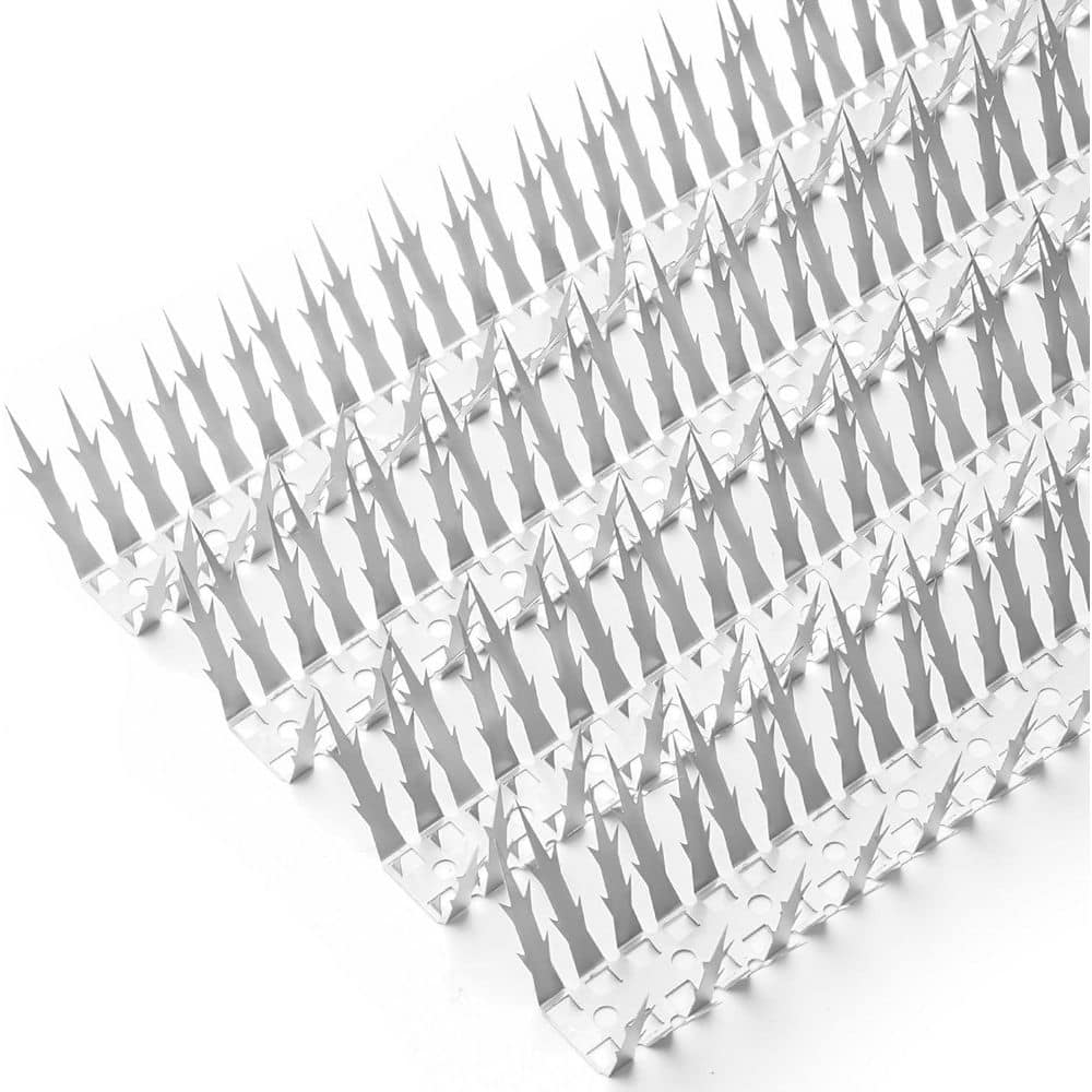 11.8 in. x 0.8 in. Stainless Steel Bird Spikes for Pigeons Cats Squirrels, 